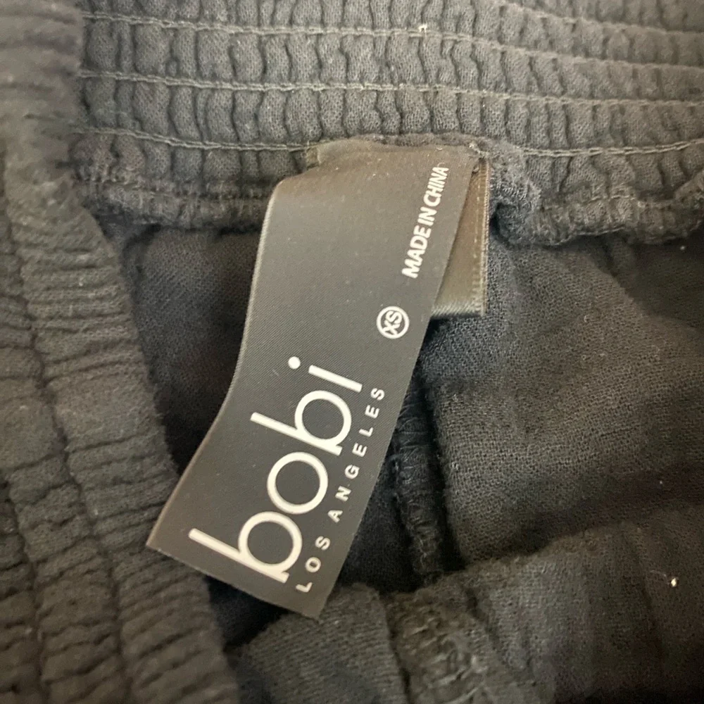 Bobi Los Angeles Black Balloon Pants size XS 100% Cotton - Picture 4 of 7